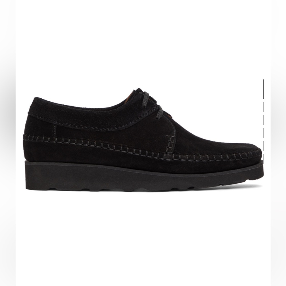 Black Suede Willow Derby Men’s Shoes